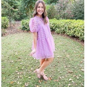 English Factory Puff Sleeve Dress